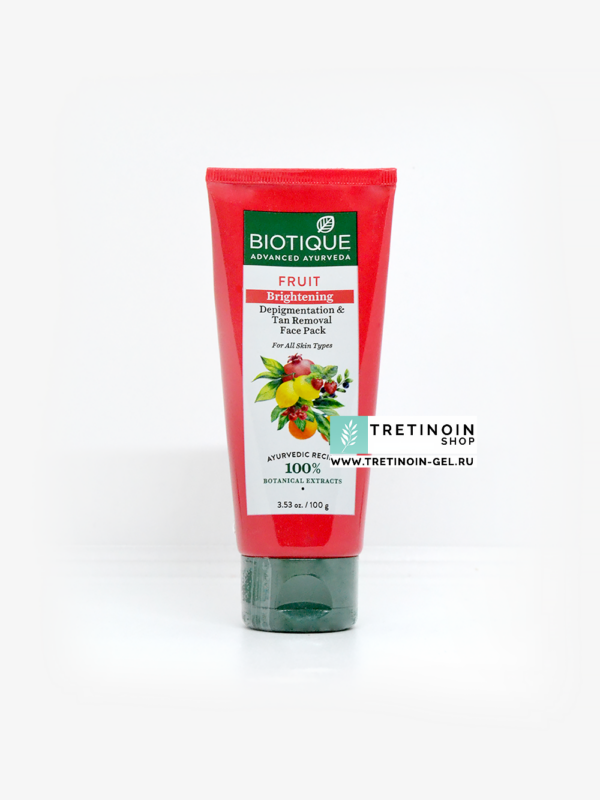 Biotique Fruit Brightening Face Pack - Depigmentation & Tan Removal with Botanical Extracts - Tretinoin-Shop