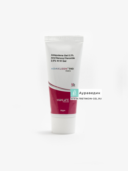 Adakleen Duo Forte - Adapalene 0,3% + Benzoyl Peroxide 2,5% - INCI - Auravedic